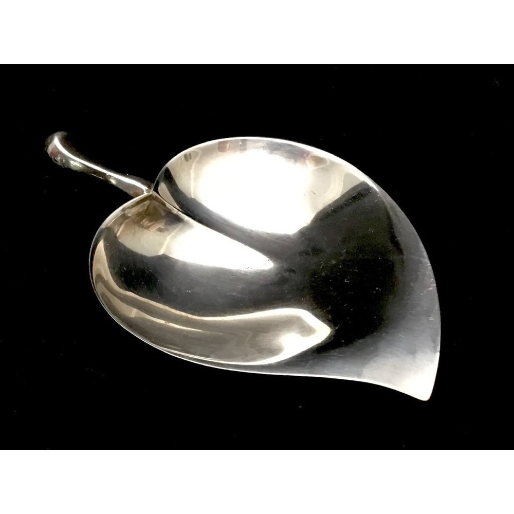 F B Rogers Silver Co. 1883 Silver on Copper Leaf Candy Trinket Dish 1930's